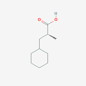 molecular formula C10H18O2 B3111940 (2R)-3-Cyclohexyl-2-methylpropanoic acid CAS No. 186900-67-4