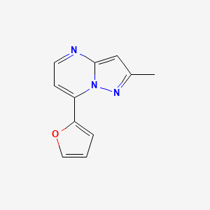 molecular formula C11H9N3O B3111946 7-(2-Furyl)-2-methylpyrazolo[1,5-a]pyrimidine CAS No. 186956-76-3