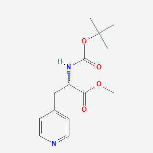 molecular formula C14H20N2O4 B3111964 Methyl (2s)-2-[(tert-butoxy)carbonylamino]-3-(4-pyridyl)propanoate CAS No. 187035-39-8