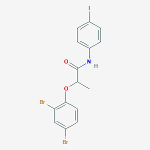 2-(2,4-dibromophenoxy)-N-(4-iodophenyl)propanamide