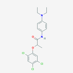 molecular formula C19H21Cl3N2O2 B311201 N-[4-(diethylamino)phenyl]-2-(2,4,5-trichlorophenoxy)propanamide 