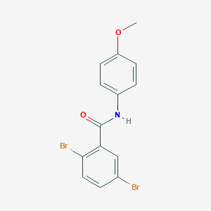 molecular formula C14H11Br2NO2 B311203 2,5-dibromo-N-(4-methoxyphenyl)benzamide 