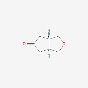 molecular formula C7H10O2 B3112037 反式-六氢-1H-环戊[c]呋喃-5-酮 CAS No. 187528-23-0