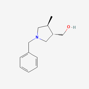 molecular formula C13H19NO B3112064 [(3S,4S)-1-benzyl-4-methylpyrrolidin-3-yl]methanol CAS No. 1877308-61-6