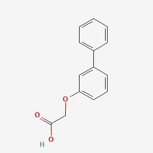 molecular formula C14H12O3 B3112067 2-(Biphenyl-3-yloxy)acetic acid CAS No. 1878-57-5