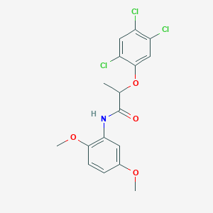 molecular formula C17H16Cl3NO4 B311210 N-(2,5-dimethoxyphenyl)-2-(2,4,5-trichlorophenoxy)propanamide 