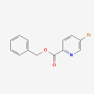 molecular formula C13H10BrNO2 B3112104 苯甲基-5-溴吡啶-2-甲酸 CAS No. 188052-14-4