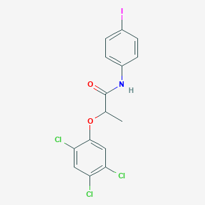 molecular formula C15H11Cl3INO2 B311211 N-(4-iodophenyl)-2-(2,4,5-trichlorophenoxy)propanamide 