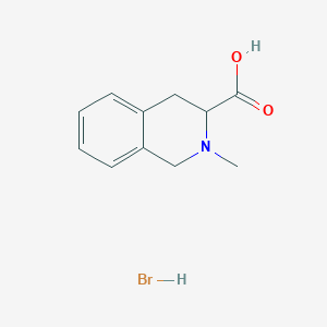 molecular formula C11H14BrNO2 B3112115 2-Methyl-1,2,3,4-tetrahydroisoquinoline-3-carboxylic acid hydrobromide CAS No. 1881288-21-6