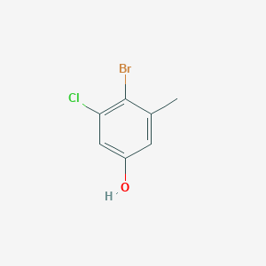 molecular formula C7H6BrClO B3112116 4-Bromo-3-chloro-5-methylphenol CAS No. 1881290-80-7