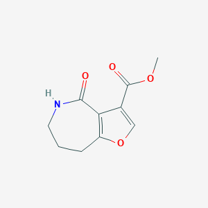 molecular formula C10H11NO4 B3112117 methyl 4-oxo-4H,5H,6H,7H,8H-furo[3,2-c]azepine-3-carboxylate CAS No. 1881291-11-7