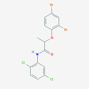 molecular formula C15H11Br2Cl2NO2 B311212 2-(2,4-dibromophenoxy)-N-(2,5-dichlorophenyl)propanamide 