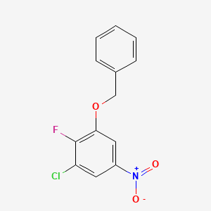 molecular formula C13H9ClFNO3 B3112128 1-(Benzyloxy)-3-chloro-2-fluoro-5-nitrobenzene CAS No. 1881320-57-5