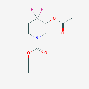 tert-butyl 3-Acetoxy-4,4-difluoropiperidine-1-carboxylate