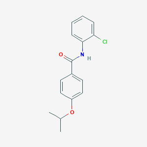 molecular formula C16H16ClNO2 B311214 N-(2-chlorophenyl)-4-(propan-2-yloxy)benzamide 