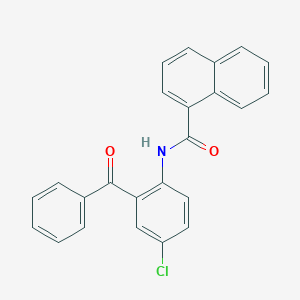 molecular formula C24H16ClNO2 B311215 N-(2-benzoyl-4-chlorophenyl)-1-naphthamide 