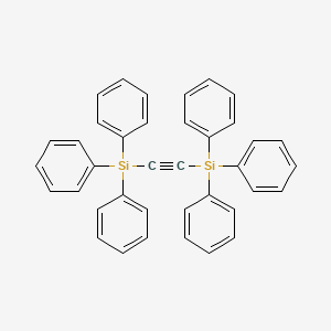 molecular formula C38H30Si2 B3112172 1,2-双（三苯甲硅基）乙炔 CAS No. 18821-93-7
