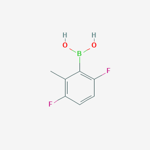 molecular formula C7H7BF2O2 B3112182 2,5-二氟-6-甲基苯硼酸 CAS No. 1884277-68-2