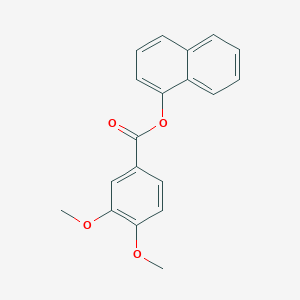 molecular formula C19H16O4 B311219 Naphthalen-1-yl 3,4-dimethoxybenzoate 