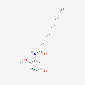 molecular formula C19H29NO3 B311220 N-(2,5-dimethoxyphenyl)undec-10-enamide 