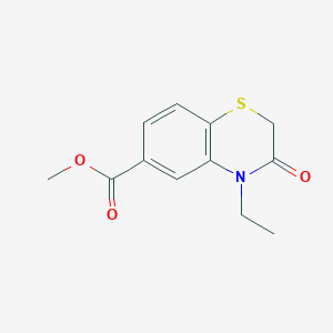 molecular formula C12H13NO3S B3112209 methyl 4-ethyl-3-oxo-3,4-dihydro-2H-1,4-benzothiazine-6-carboxylate CAS No. 188614-02-0
