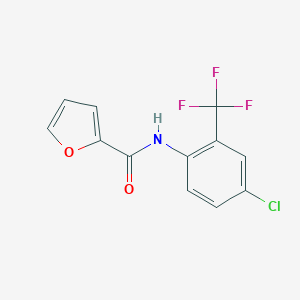 molecular formula C12H7ClF3NO2 B311223 N-[4-chloro-2-(trifluoromethyl)phenyl]-2-furamide 