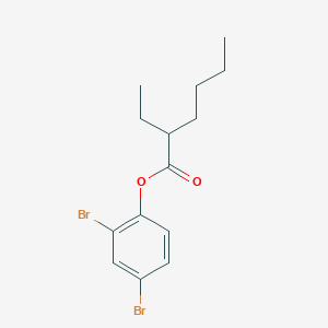 molecular formula C14H18Br2O2 B311225 2,4-Dibromophenyl 2-ethylhexanoate 