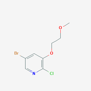 molecular formula C8H9BrClNO2 B3112254 5-Bromo-2-chloro-3-(2-methoxyethoxy)pyridine CAS No. 1887246-43-6