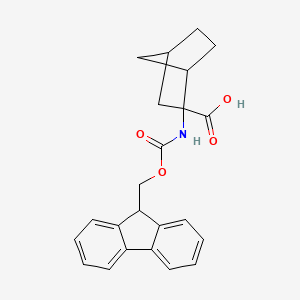 molecular formula C23H23NO4 B3112258 Fmoc-2-氨基双环[2.2.1]庚烷-2-羧酸（异构体混合物） CAS No. 188751-57-7