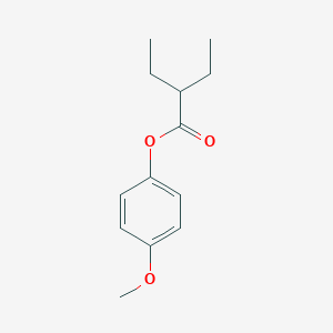molecular formula C13H18O3 B311226 4-Methoxyphenyl 2-ethylbutanoate 