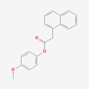 molecular formula C19H16O3 B311227 4-Methoxyphenyl 1-naphthylacetate 