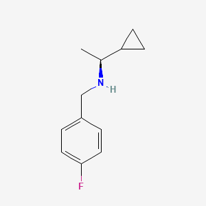 (S)-1-cyclopropyl-N-(4-fluorobenzyl)ethanamine