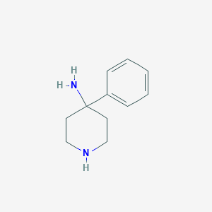 molecular formula C11H16N2 B3112317 4-苯基哌啶-4-胺 CAS No. 188979-27-3
