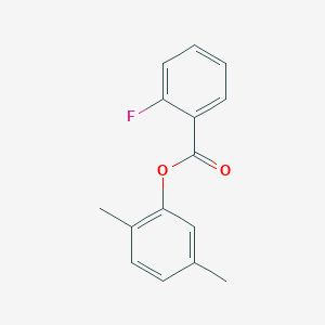 molecular formula C15H13FO2 B311232 2,5-Dimethylphenyl 2-fluorobenzoate 