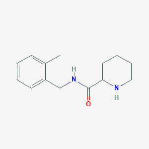 N-[(2-methylphenyl)methyl]piperidine-2-carboxamide