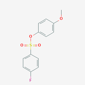 molecular formula C13H11FO4S B311234 4-Methoxyphenyl 4-fluorobenzenesulfonate 