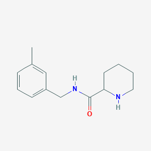 molecular formula C14H20N2O B3112346 N-[(3-methylphenyl)methyl]piperidine-2-carboxamide CAS No. 189069-86-1