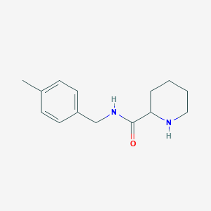 molecular formula C14H20N2O B3112354 N-[(4-methylphenyl)methyl]piperidine-2-carboxamide CAS No. 189069-87-2