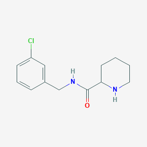 N-[(3-chlorophenyl)methyl]piperidine-2-carboxamide