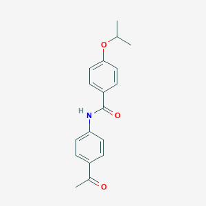 molecular formula C18H19NO3 B311236 N-(4-acetylphenyl)-4-isopropoxybenzamide 