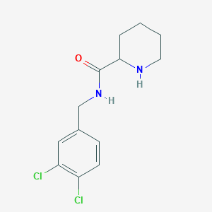 molecular formula C13H16Cl2N2O B3112361 N-[(3,4-dichlorophenyl)methyl]piperidine-2-carboxamide CAS No. 189069-91-8