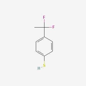 molecular formula C8H8F2S B3112390 4-(1,1-Difluoroethyl)benzenethiol CAS No. 1892499-40-9