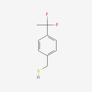 molecular formula C9H10F2S B3112402 (4-(1,1-二氟乙基)苯基)甲硫醇 CAS No. 1892805-43-4