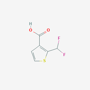 molecular formula C6H4F2O2S B3112420 2-(二氟甲基)噻吩-3-羧酸 CAS No. 189330-26-5