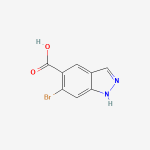 molecular formula C8H5BrN2O2 B3112455 6-Bromo-1H-indazole-5-carboxylic acid CAS No. 1893842-64-2