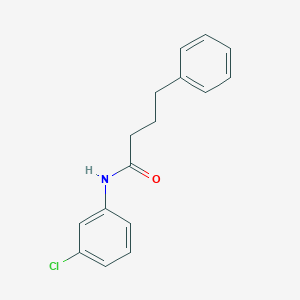 molecular formula C16H16ClNO B311246 N-(3-chlorophenyl)-4-phenylbutanamide 