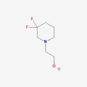 molecular formula C7H13F2NO B3112466 2-(3,3-Difluoropiperidin-1-yl)ethan-1-ol CAS No. 1894442-02-4