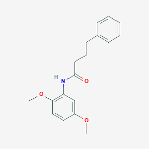 molecular formula C18H21NO3 B311249 N-(2,5-dimethoxyphenyl)-4-phenylbutanamide 