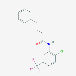 molecular formula C17H15ClF3NO B311251 N-[2-chloro-5-(trifluoromethyl)phenyl]-4-phenylbutanamide 