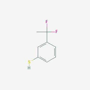 molecular formula C8H8F2S B3112526 3-(1,1-二氟乙基)苯硫醇 CAS No. 1896970-19-6